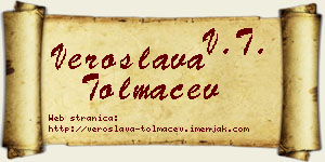 Veroslava Tolmačev vizit kartica